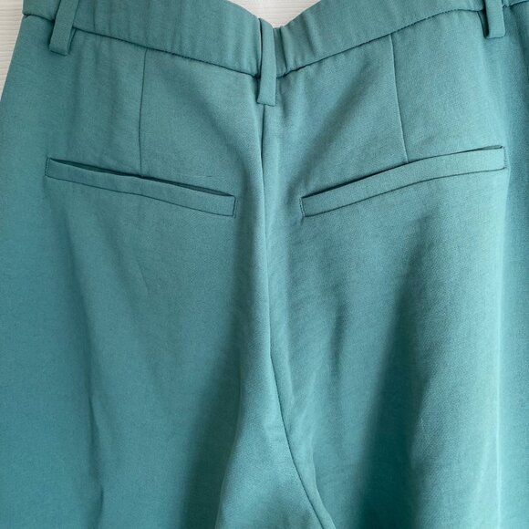 Abercrombie & Fitch Curve Love High Rise Ultra Wide Leg Pants 26 2R Green Pants - Picture 6 of 8